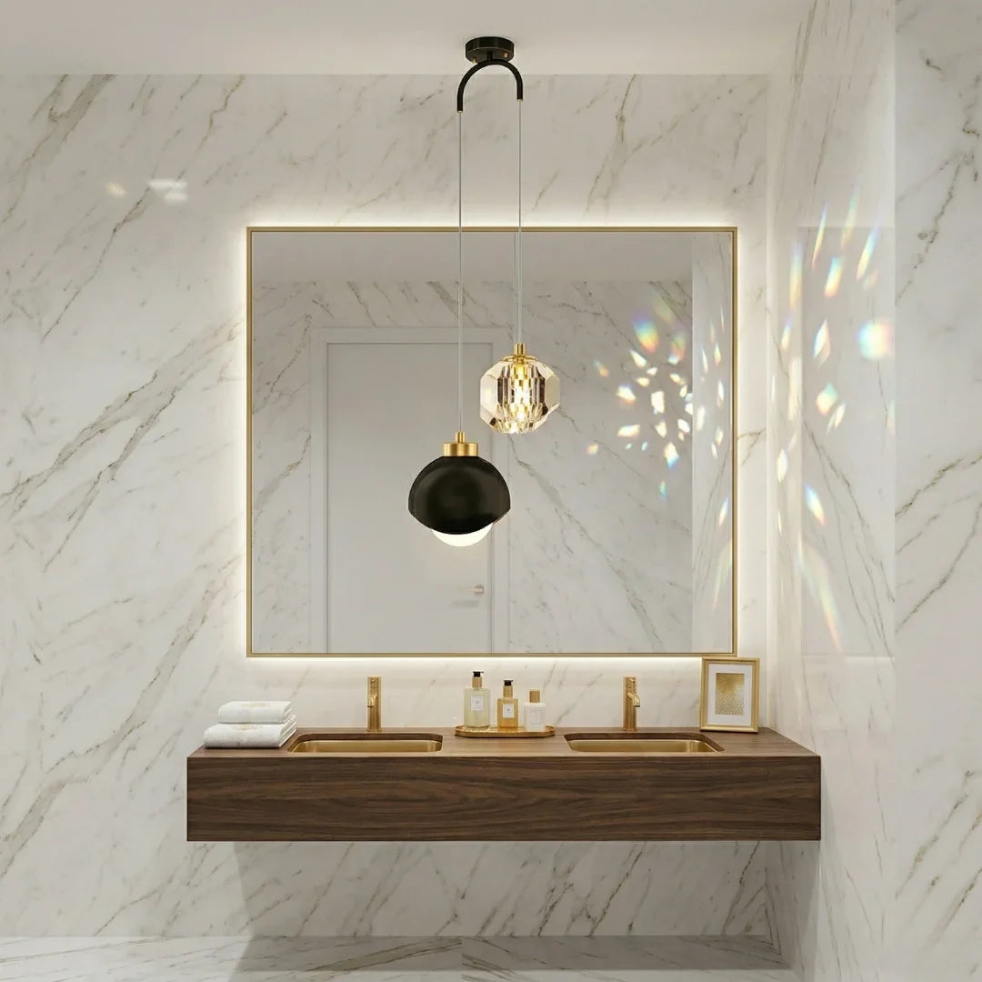 Arvo Modern Crystal Mini Pendant Light for Bedroom & Dining Room