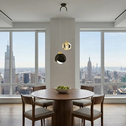 Arvo Modern Crystal Mini Pendant Light for Bedroom & Dining Room