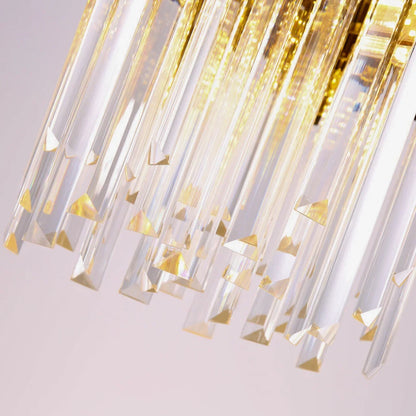 Astra Small Gold/Chrome Crystal Pendant Light for Dining Room & Kitchen Island