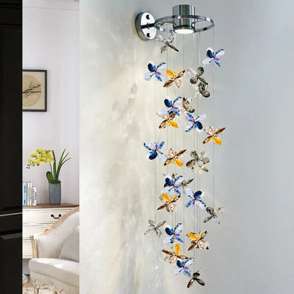 Nyla Crystal LED Wall Sconce for Bedroom & Living Room