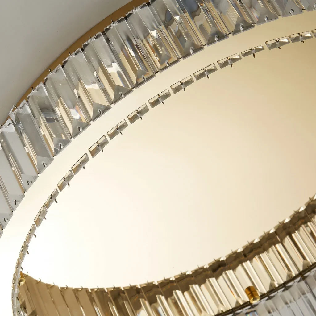 Nebula Modern Gold Crystal Ceiling Light for Living Room & Bedroom