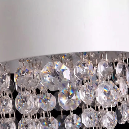 Vetra Mini White Crystal Pendant Light for Dining Room & Kitchen Island
